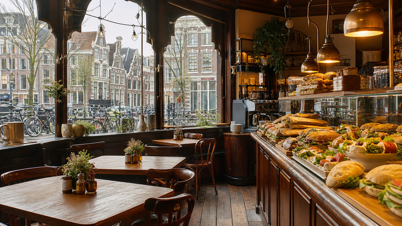 Gezellig lunchcafé op loopafstand van Amsterdam Centraal Station